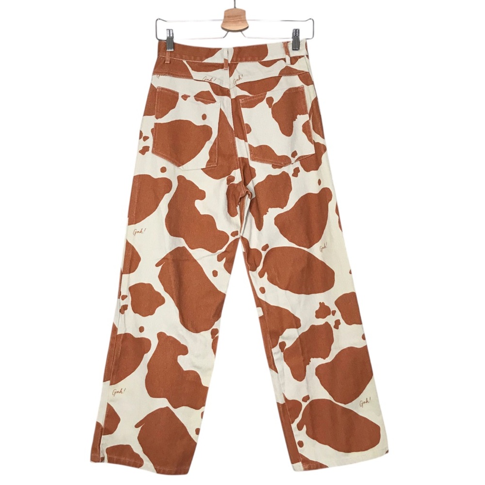 Women's 29 Lisa Says Gah Brown Cow Robyn Jean Jeans Pants Printed - Picture 10 of 16